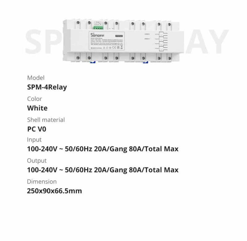 Smart WiFi Sonoff Smart Stackable Power Meter - Image 2