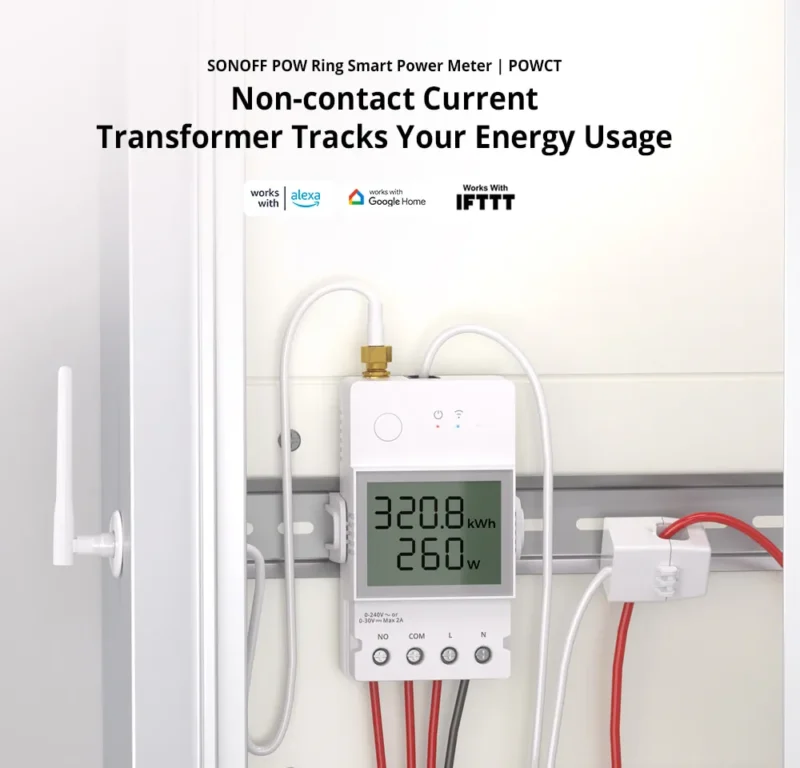 intelPlug Sonoff POW Ring Smart Power Meter Switch – Advanced Energy Management