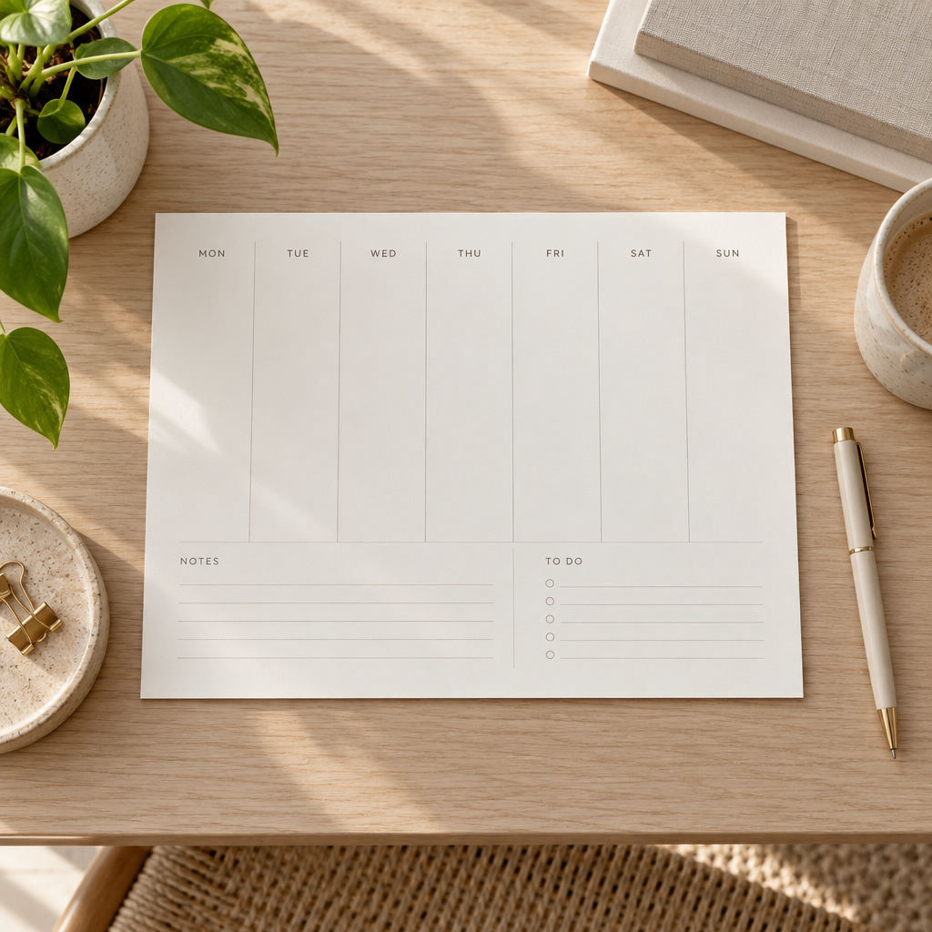 Printable Weekly Planner (PDF)
