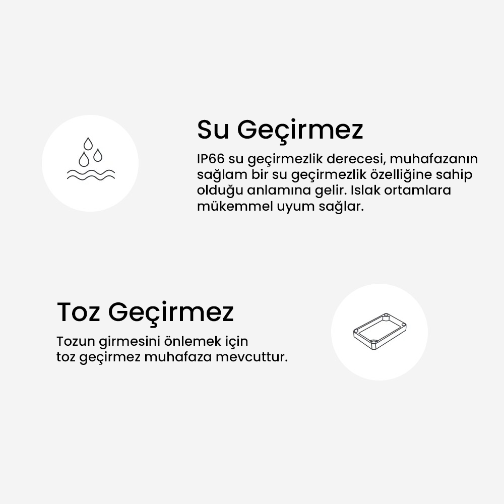 IP66 Su Geçirmez Kutu