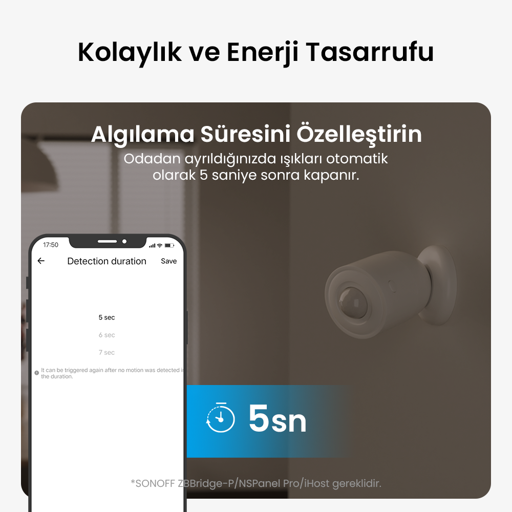 SNZB-03P ZigBee Hareket Sensörü