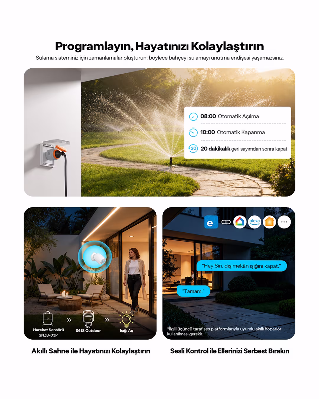 SONOFF S61s Dış Mekan Matter Akıllı Priz