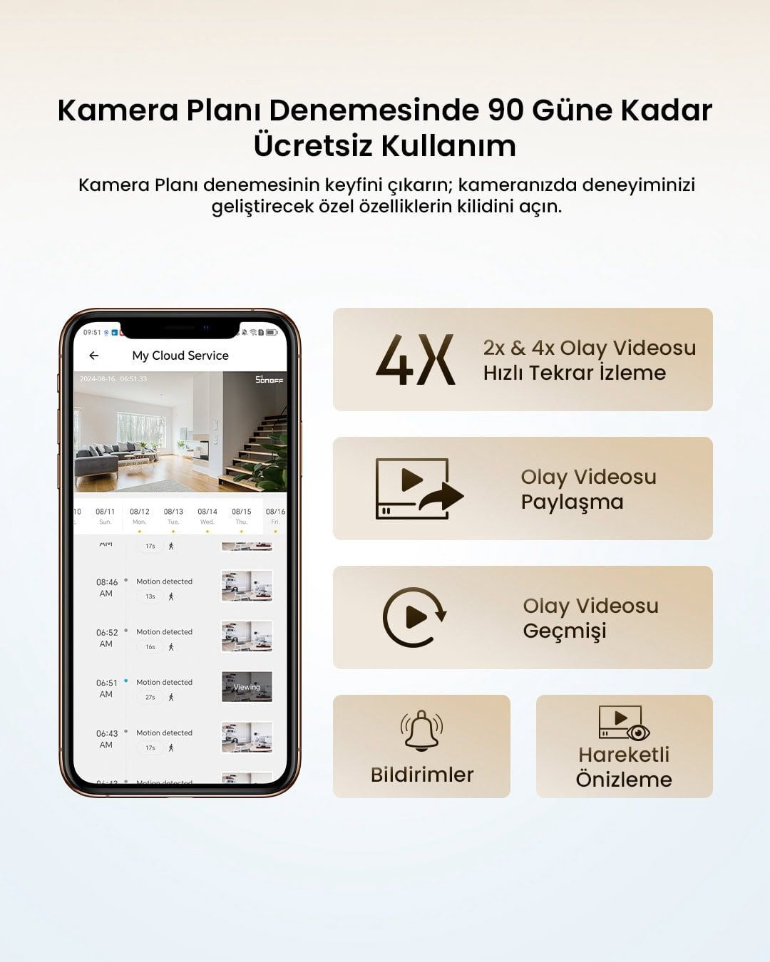 SONOFF CAM Pan-Tilt 2 Akıllı Kamera 360° Hareketli