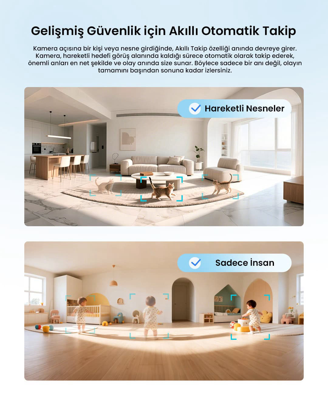 SONOFF CAM Pan-Tilt 2 Akıllı Kamera 360° Hareketli