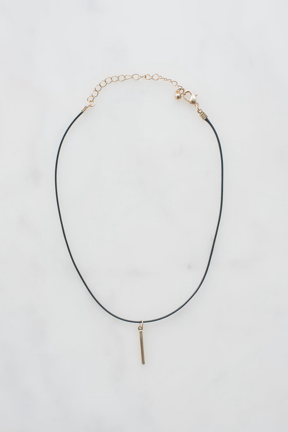 Choker with Gold Pendant - Image 1